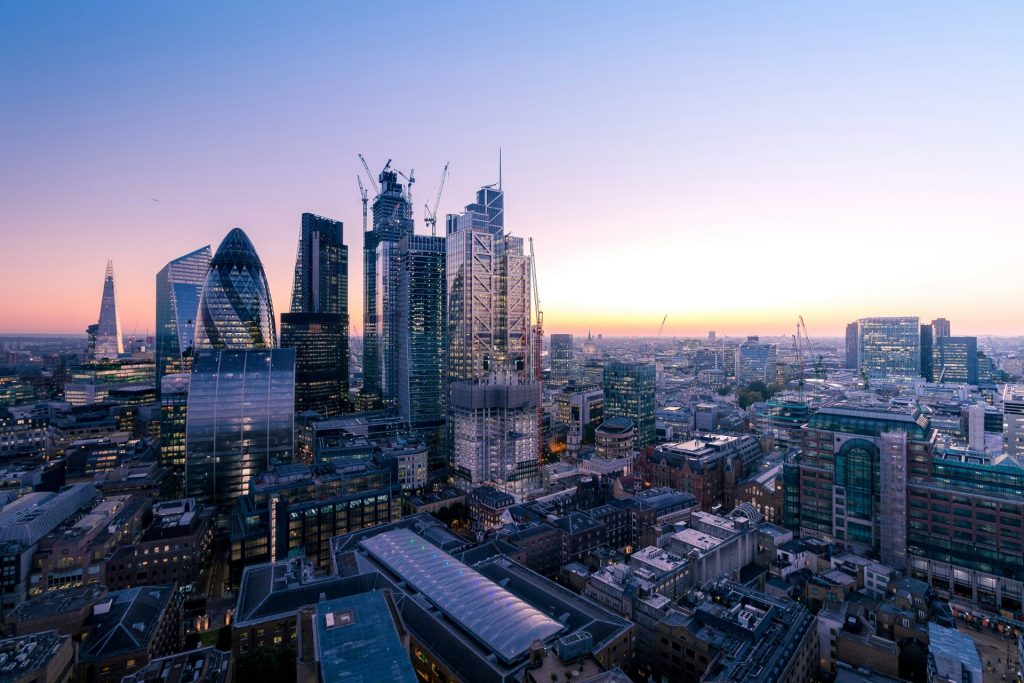 aerial photography of city